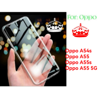 Case for Oppo A54s A55 A55s 5G s Clear Case Casing Bening Cover Silicon Soft Lentur Transparan Handp