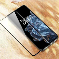 Kaca tempered 9D untuk OnePlus Open, tepi hitam, perlindungan skrin lutsinar untuk OnePlus Open/OneP