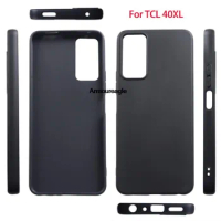black matte soft tpu case on for tcl 40 xl tcl40xl 40xl back cover cases protection coque shield