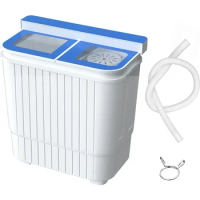 INTERGREAT Portable Washing Machine, 22 lbs Mini Small Washer Machine Combo with Spin Dryer, Twin Tub Laundry Washer Machine