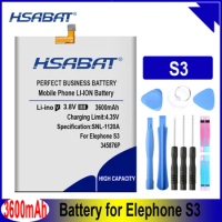 HSABAT 345876P 3600mAh Battery for Elephone S3 Batteries
