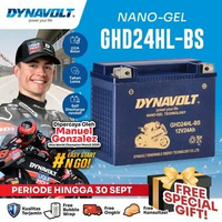 DYNAVOLT Aki Motor HONDA GOLD WING 1500CC, CAN-AM SPYDER (ALL TYPES), dll | Nano-Gel GHD24HL-BS | 24