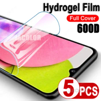 5PCS Safety Film For Samsung Galaxy A02S A03S A52 A52S 4G/5G Screen Gel Protector Hydrogel Film Samsumg A 03S 52 52s Not Glass