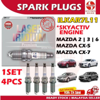 S2U Original NGK Kereta Laser Iridium Spark Plug Mazda 2 3 6 CX-5 CX-7 Skyactiv Engine ILKAR7L11 Plu