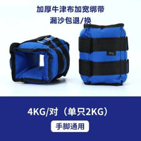 沙袋綁腿中老年人專用負重增肌抗阻腿部力量訓練跑步健身鐵砂沙包4公斤（2公斤*2只）建議40-60歲