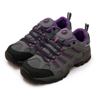 GOODYEAR 固特異專業多功能郊山防水戶外健行鞋 野外探索系列 灰黑紫 12418