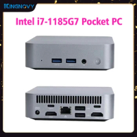 Cheap Mini PC Gaming 11th Gen Intel i7 1185G7 Windows 11 Desktop Computer Office Barebone Pocket PC DDR4 NVMe NUC 4K HTPC WiFi6
