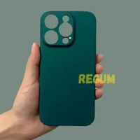 Soft Case Iphone 13 Pro, 13 Pro Max Silikon Slim Matte Silikon Sandstone 13 PRO hijau tua