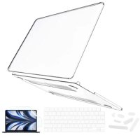 NORTHJO 4-in-1 Crystal Matte Case Keyboard Cover Screen Protector for Laptop Apple Macbook Air 13.6 Inch 13" M2 A2681