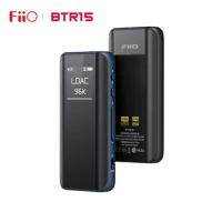 FiiO BTR15 Bluetooth 5.1 Headphone Amplifier AMP DAC DSD256 Receiver LDAC/aptX Adaptive MAQ Balanced with 3.5mm/4.4mm Out