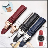 Genuine Leather Watch Band Women for Tissot Longines Armani DW Tianwang Watch Strap Men Watchband Accessories