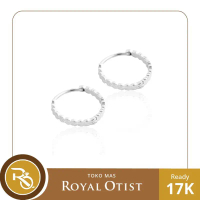 Anting Emas Putih Ring 17 K