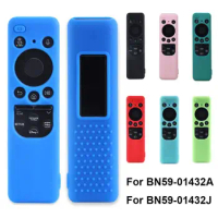 Solar TV Remote Controller Cover 2024 Soft Shockproof Sheath Washable Silicone Protector for Samsung BN59-01432A 01432J