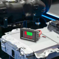 Car Battery Charge Level Indicator Lithium Battery Capacity Meter Tester 12V 24V 36V 48V 60V 72V Battery Monitor Auto Identify