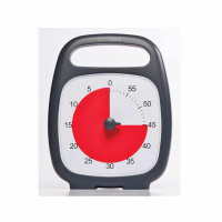 [3美國直購] Time Timer PLUS 手提式視覺倒數計時器 60分鐘-黑色 用於教室辦公室家庭學校 靜音操作