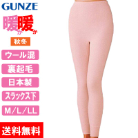 日本製 Gunze 郡是 公冠 裏起毛混羊毛 女衛生褲 保暖褲(DDL261A)