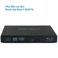 Bluray Drive USB 2.0 External Optical Drive DVD Burner BD-ROM Blu-ray Player Portable CD-RW Writer Recorder for Laptop Computer