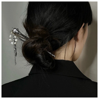 【HaNA 梨花】現代感時髦中國風．流蘇珍珠垂墜髮簪