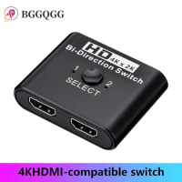 BGGQGG 4K HDMI-compatible 2.0 Switcher Ultra High Speed Two-way Switching 4K @60Hz Splitter Adapter for Ps4/3 Xiaomi TV