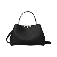 Eleanor Soft Medium Satchel Black Shw Black