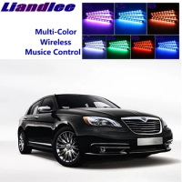 LiandLee Car Glow Interior Floor Decorative Atmosphere Seats Accent Ambient Neon light For Chrysler 200 Flavia