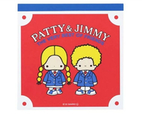 【震撼精品百貨】彼得&amp;吉米Patty &amp; Jimmy~日本SANRIO三麗鷗 彼得&amp;吉米方形便條本-復古*69037