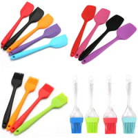 1 Pc Silicone Baking Bakeware Bread Pastry Oil Cream BBQ Utensil Cooking Tool Brush Butter Cream Spatula