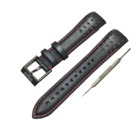 Compatible with Seiko Sportura Chronograph and Kinetic Watches, Leather 21mm WatchBand Strap Gift Sportura WatchBand