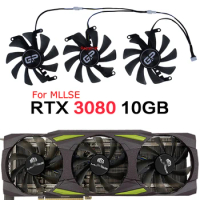 3Pcs/Set,Video Card Fan,T129215SU,Graphics Cards Cooler,For MLLSE RTX 4070Ti 12GB,For MLLSE RTX 3080 RTX3080 10GB
