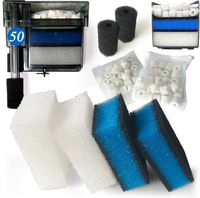2 Sets of Upgraded Three-Stage Filtration Fish Tank Filter for AquaClear 50 Power Filter 2 Set of Re