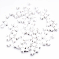 10 mm Star Shape Acrylic Bead - White