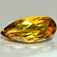 Natural Citrine 14.70 Carat VVS 12.2 X 26.0 X 8.1 mm