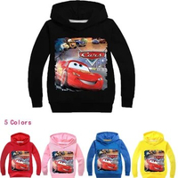 Kids Clothes for Boys Cartoon Pixar McQueen Cars Hoodies Cute Toddler Boy Sweatshirts Anime Hoodie Large size 100-170cm