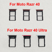 Sim Card Tray Holder For Motorola Moto Razr 40 Razr 40 Ultra XT2323 XT2321 Memory Card Adapter Replacement Repair Parts
