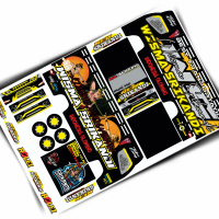 Pola stiker truk oleng Srikandi ukuran sedang termurah