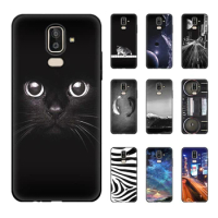 Silicone Custom Cases For Samsung Galaxy J8 Cute Cats Dog Cartoon Photo Cover For Samsung J8 J 8 2018 SM-J810G J810F J810Y J810M