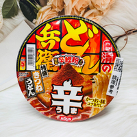 日本 NISSIN 日清 特盛 兵衛碗麵-辣豆皮烏龍麵風味 136g 特製辛鰹粉入