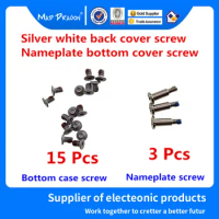 15 lower cover screws / 3 nameplate screws for Dell XPS 13 9370 9380 7390 XPS 15 9570 7590/ Precision 5530 5540 silver white