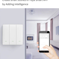 Tuya Free Pasting 9 Scene Switch Tuya Smart Switch Support Alexa Home Free Wiring Smart Life App Automation