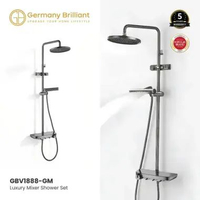 Germany Brilliant Shower Tiang Set Column Keran Mixer Kran Air Panas Dingin GBV1888GM
