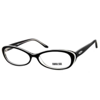 【ANNA SUI 安娜蘇】時尚基本款造型光學眼鏡-黑(AS09001)