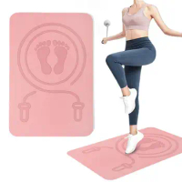 Anti-noise Jump Rope Mat Exercise Shock Absorption Yoga Mat High Density Board Outdoor Gym Sports Skipping Mat for Fitness Home