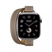 Hermès Band Apple Watch H Double Tour 42 mm Attelage Etoupe Seri 10