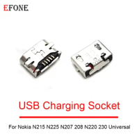 100PCS For Nokia N215 N225 N207 208 N220 230 Universal USB Charging Port Dock Plug Connector Socket