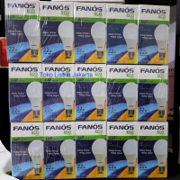 Lampu Bohlam Led Light Bulb ECO FANOS 22W 22Watt 7000K E27 Putih Murah