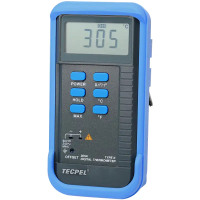 泰菱電子◆單一輸入數位電子溫度計+ K型熱電藕線 工業用 DTM-305A TECPEL