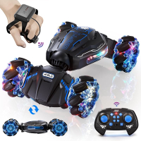 Remote Control Car 2.4GHz 4WD Gesture Sensing RC Stunt Car Drift Hand Controlled Twist Cars with Lig