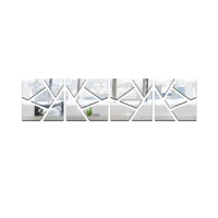 Modern Design Joint Square Shape Wall Mirror Sticker Self Adhesive Decorative Wall Mirror Sticker for Home Decor