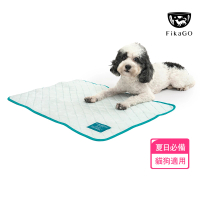 【FikaGO】沁涼寵物墊 涼感墊 散熱墊 降溫睡墊 透氣清涼墊 貓狗適用(64x46 沁心綠)