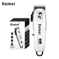 Kemei KM-PG809A Rechargeable Electric Hair Clipper Fade Blade Hair Cutter Professional Hair Trimmer Barber Haircut Machine Men